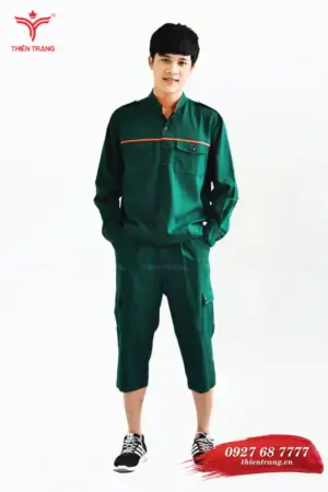 Đồng phục chăm sóc cây xanh TTKSACS6 màu xanh lá cây