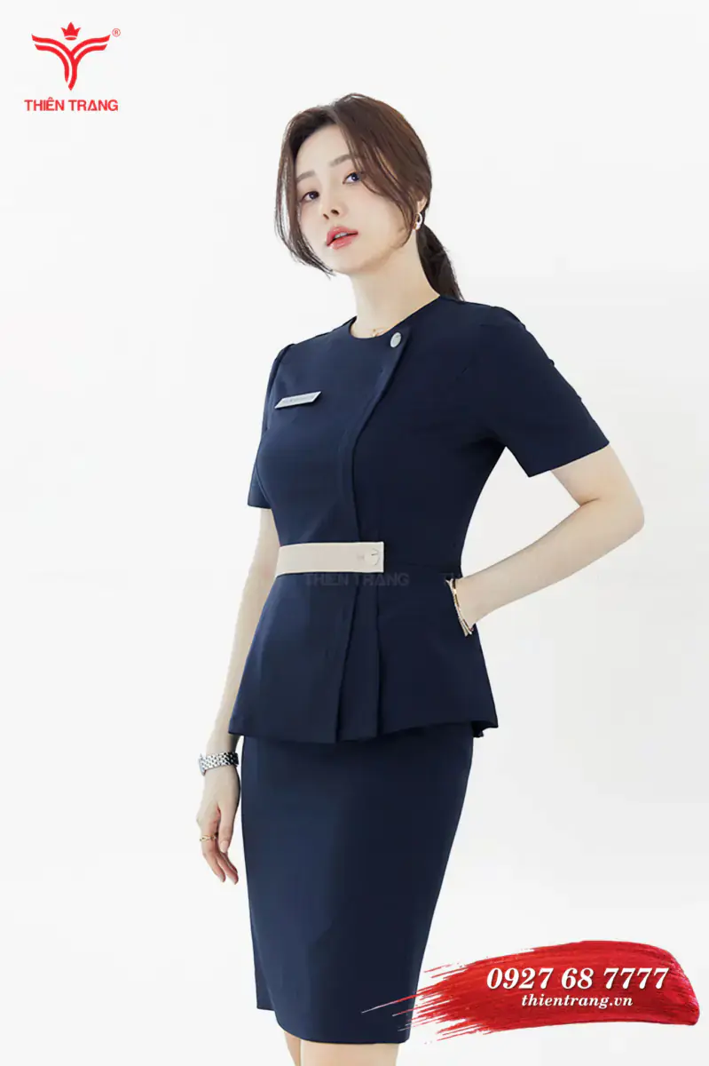 Đồng phục quản lý khách sạn TTKSAQLWM51 màu xanh dương đậm