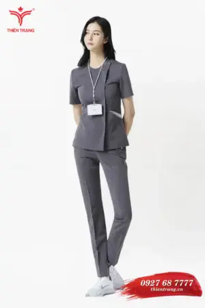 Đồng phục wellness khách sạn TTKSAWNWM3 màu xám