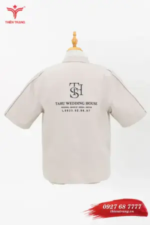 Alternative view of Áo sơ mi studio tay ngắn TTSTDSMTN1A màu trắng phối đen