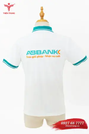 Alternative view of Áo thun công sở nam TTDNGATDNM1E màu trắng phối xanh dương