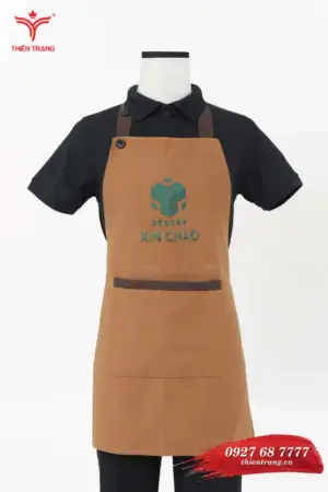 Tạp dề dài cafe TTCFETDD11 màu nâu