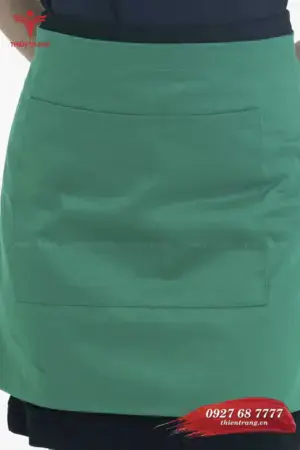 Alternative view of Tạp dề ngắn cafe TTCFETDN6 màu xanh lá cây