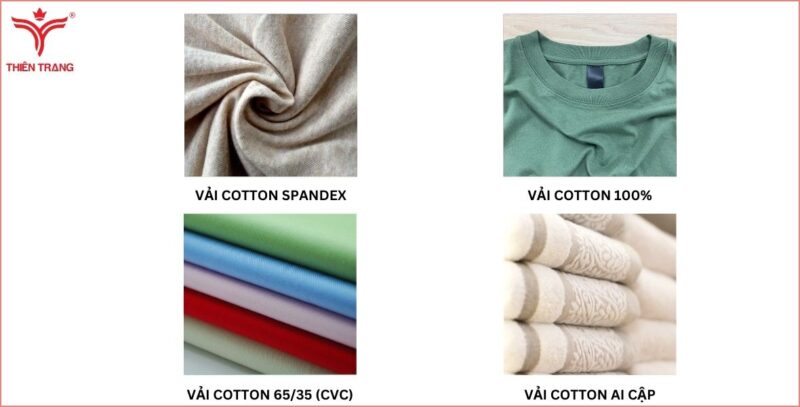 Các loại vải cotton thường thấy nhất