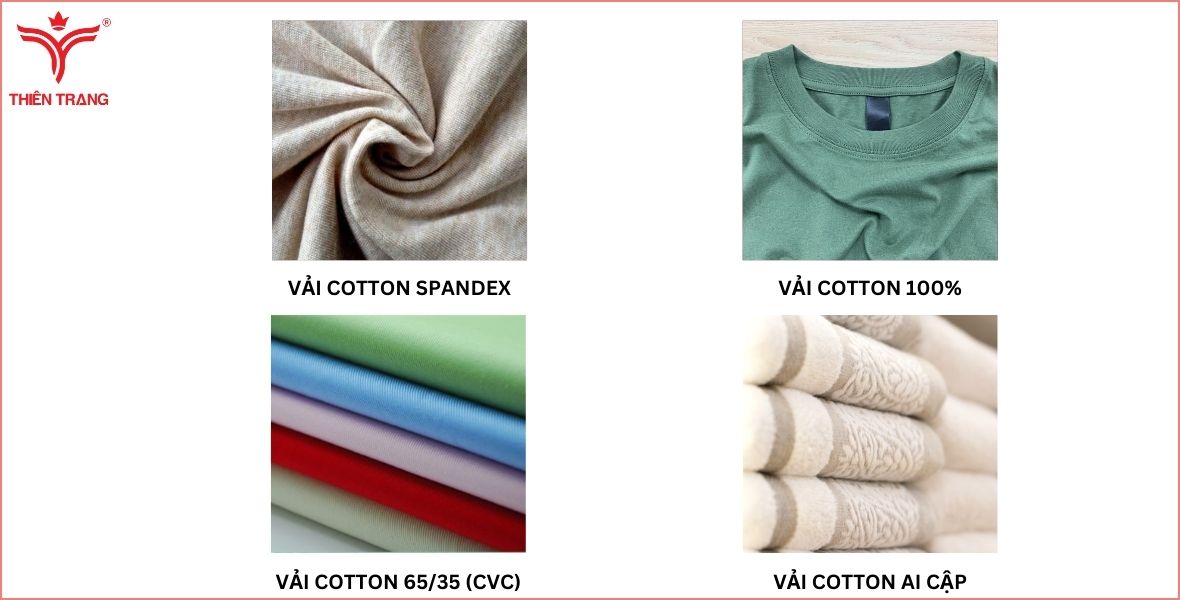 Các loại vải cotton thường thấy nhất