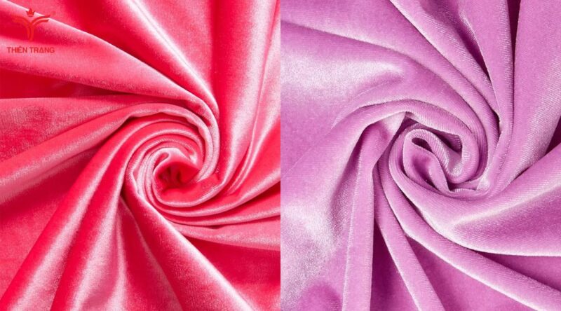 Đặc điểm nổi bật của vải nhung thun