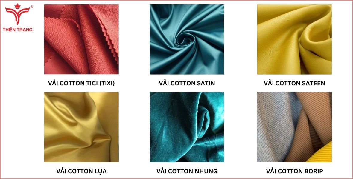 Các loại vải cotton phổ biến nhất