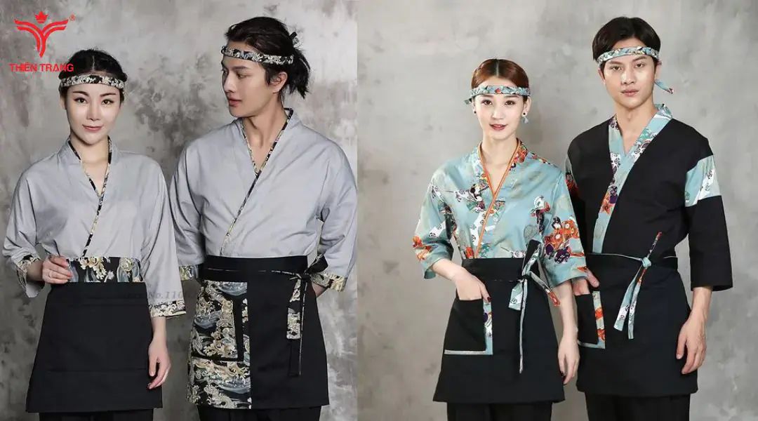 Mẫu đồng phục quản lý nhà hàng Nhật đẹp nhất hiện nay