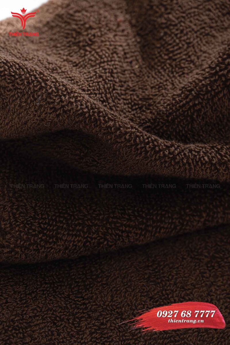 Mẫu khăn spa màu nâu đem lại không gian sang trọng cho spa