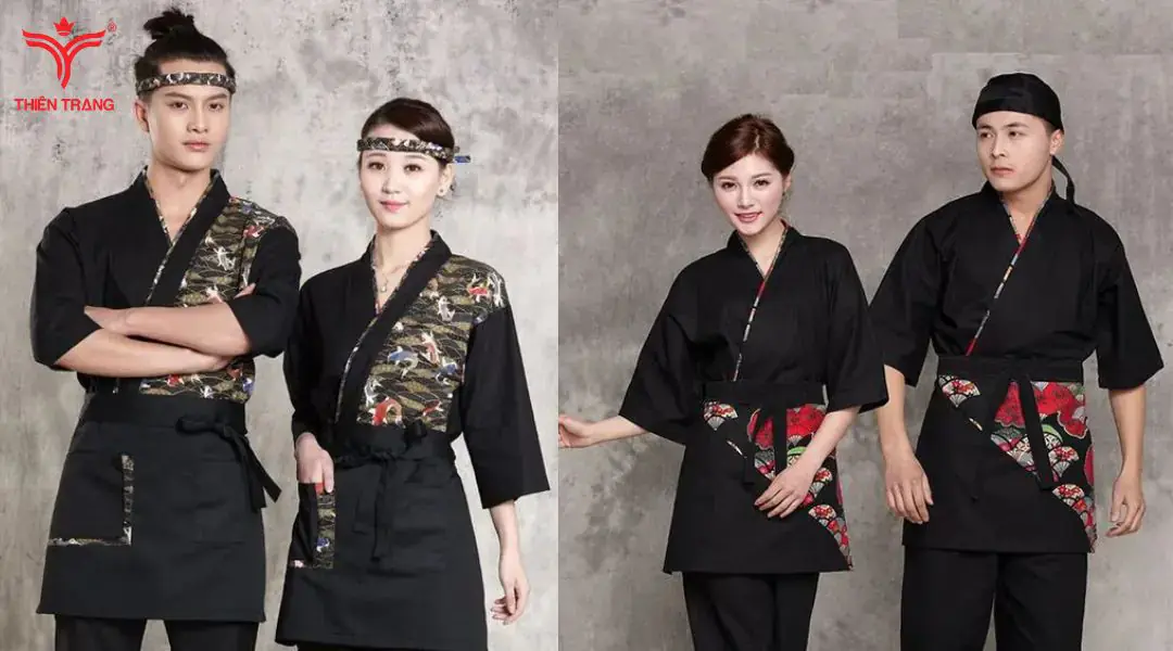 Mẫu trang phục điều phối nhà hàng Nhật Bản