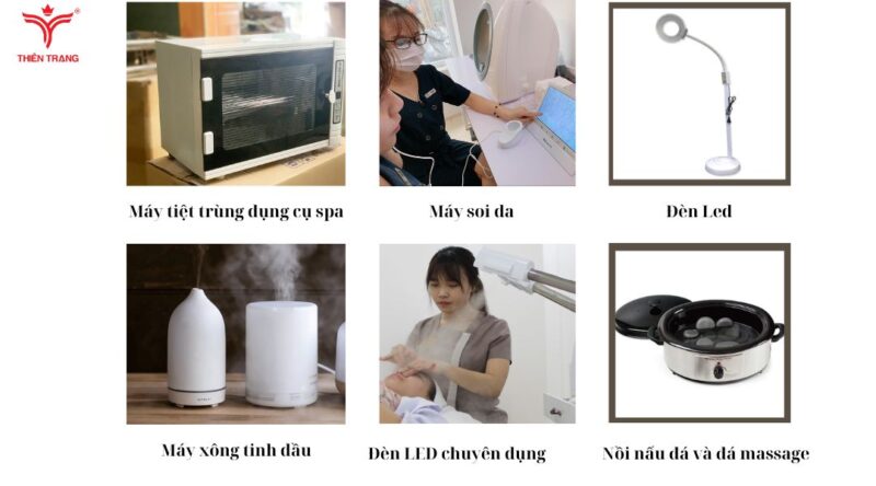 Tồng hợp các dụng cụ làm spa