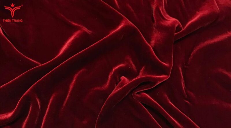 Vải nhung thun là loại vải có độ co giãn cao