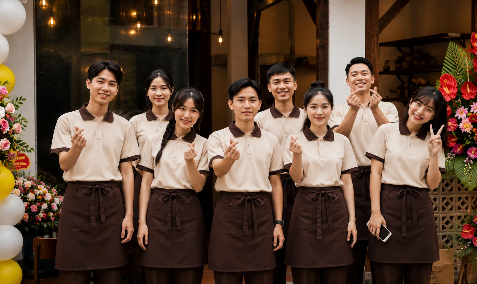 Top 20+ mẫu đồng phục nhân viên nhà hàng cao cấp