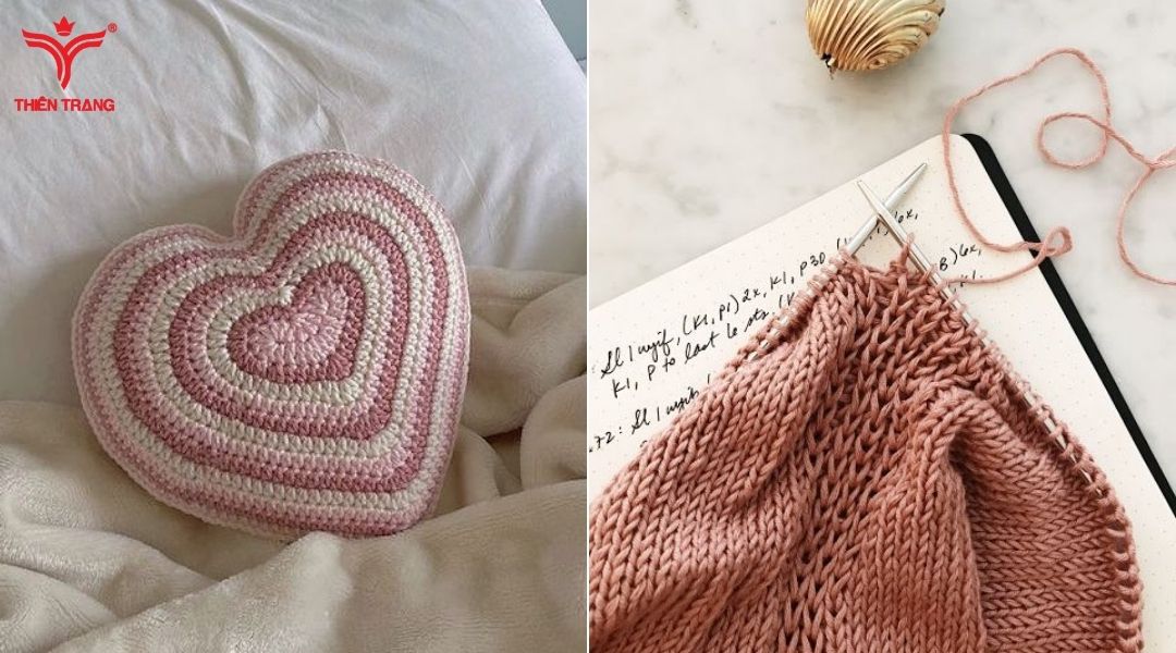 Sợi len được sử dụng trong đan móc làm đồ handmade độc đáo