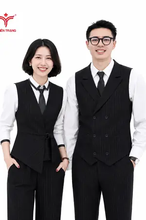 Đồng phục Ghile Công sở Họa tiết kẻ sọc