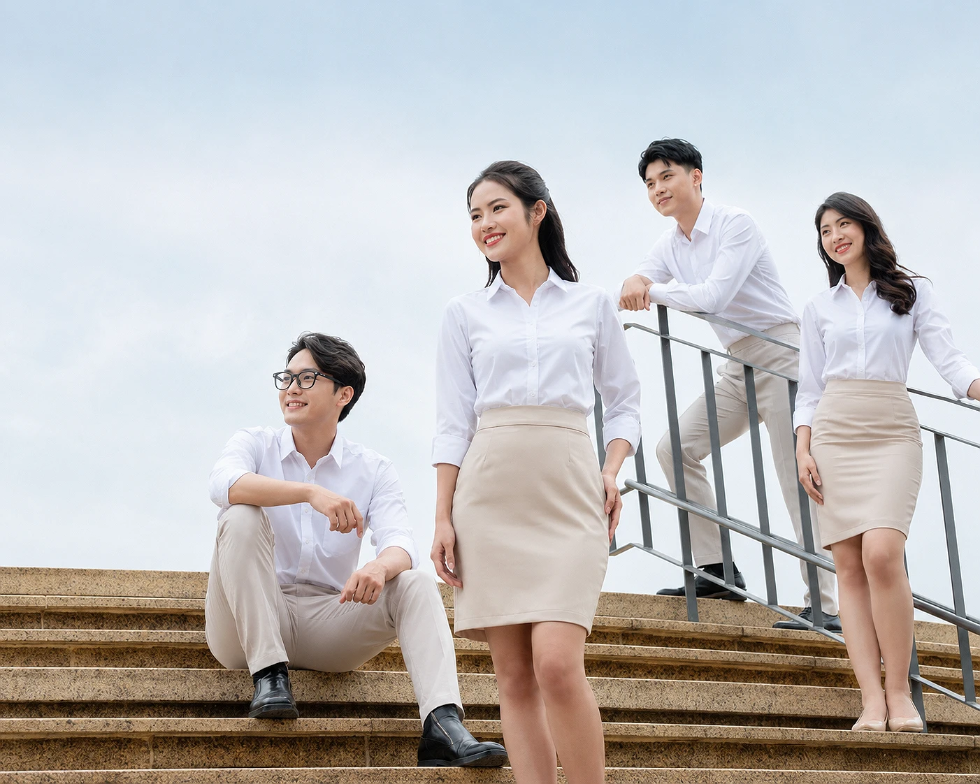 Đồng Phục Công Sở (Văn Phòng) chất liệu vải kate mỹ