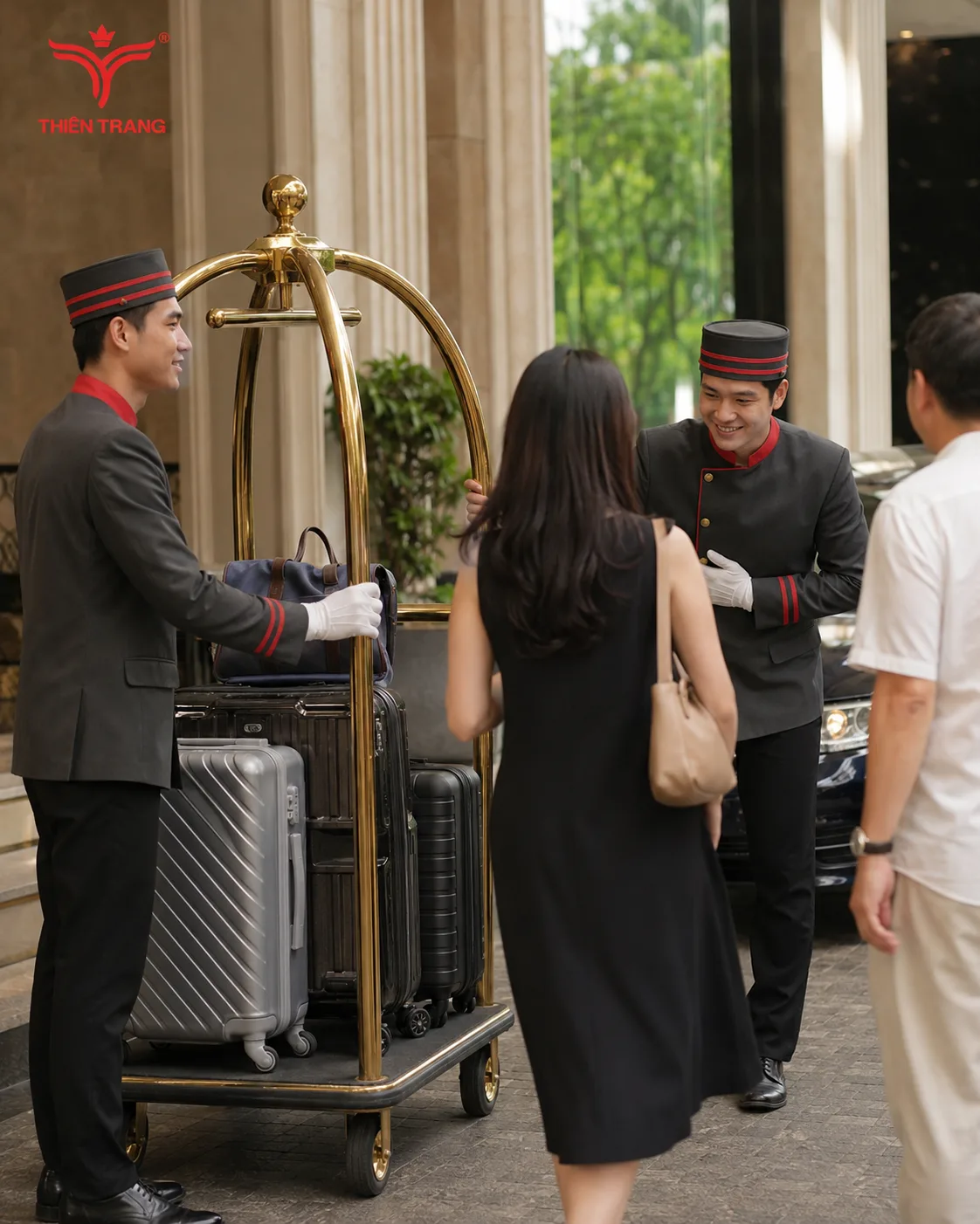 Đồng phục bellman khu nghỉ dưỡng 7 bellman khu nghi duong 1