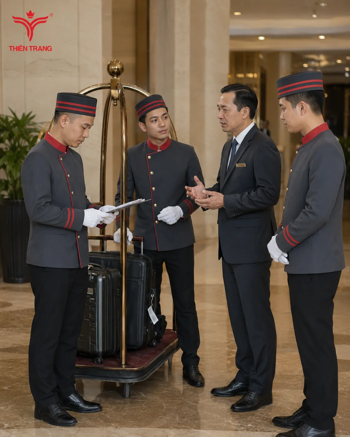 Đồng phục bellman khu nghỉ dưỡng 9 bellman khu nghi duong 2