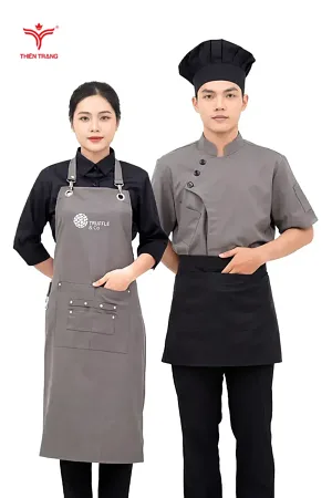 Đồng Phục Phục Vụ Nhà Hàng Âu Tạp Dề Cao Cấp