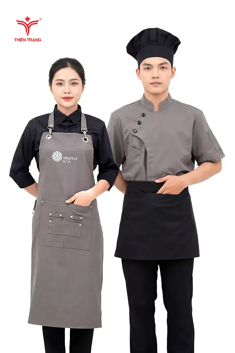 Đồng Phục Phục Vụ Nhà Hàng Âu Tạp Dề Cao Cấp 1 Đồng Phục Phục Vụ Nhà Hàng Âu Tạp Dề Cao Cấp