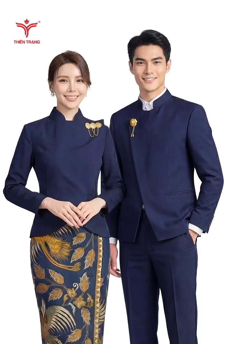 Đồng phục quản lý khách sạn Thái Lan Thiết kế Á Đông cao cấp
