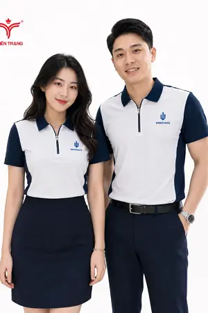 Áo polo cổ khóa kéo phối sườn (Zipper Polo)