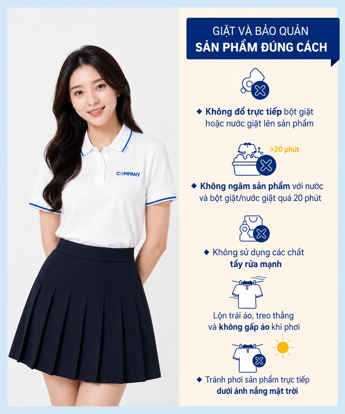 Áo thun polo phối bo kẻ chỉ