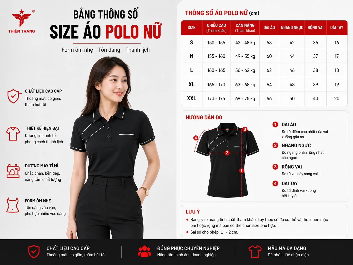 Đồng phục áo thun cổ bẻ cao cấp