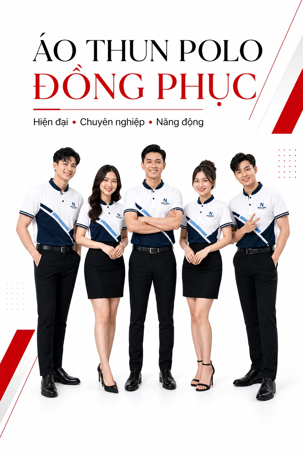 Áo thun đồng phục cổ tàu