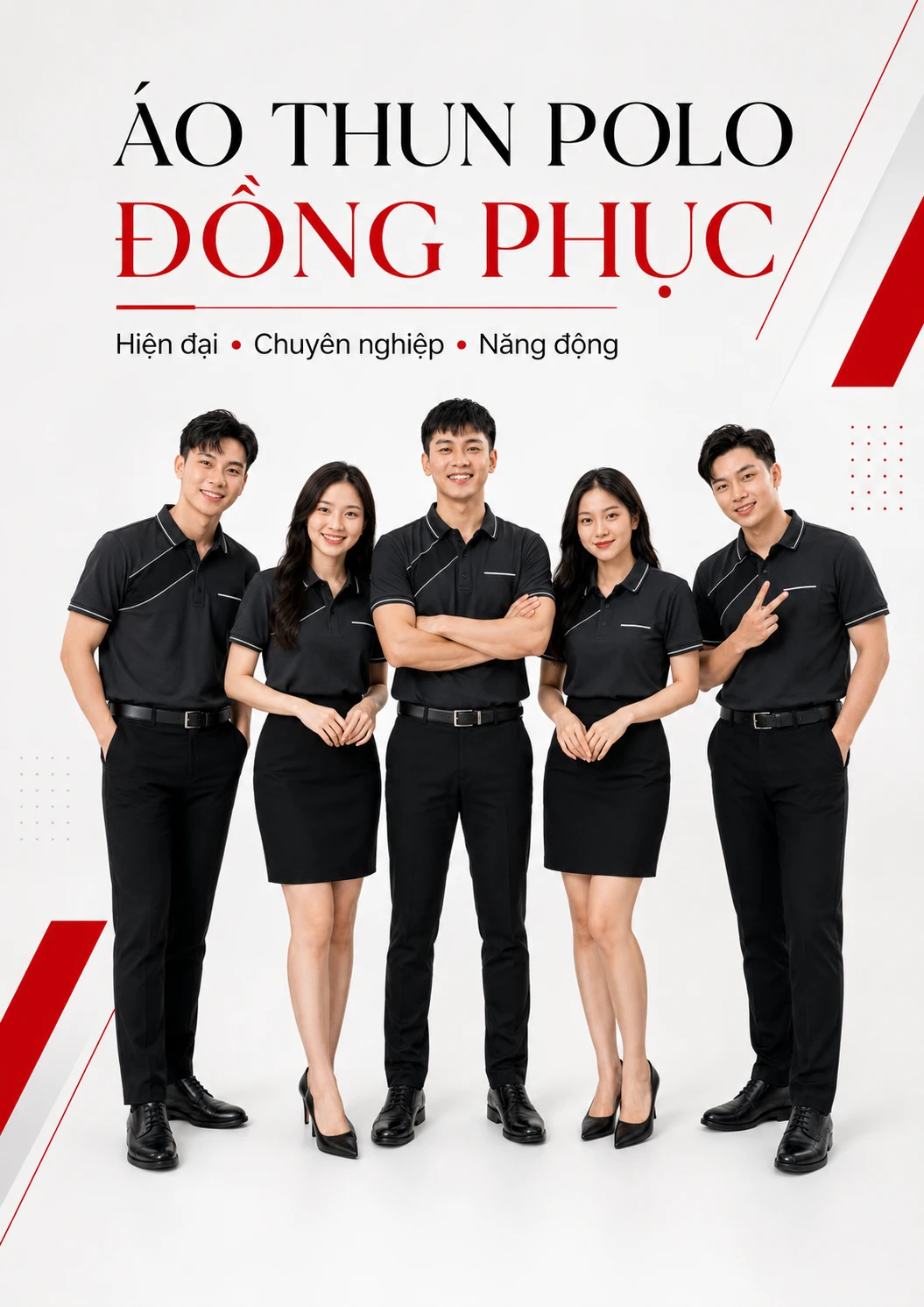 Đồng phục áo thun cổ bẻ cao cấp