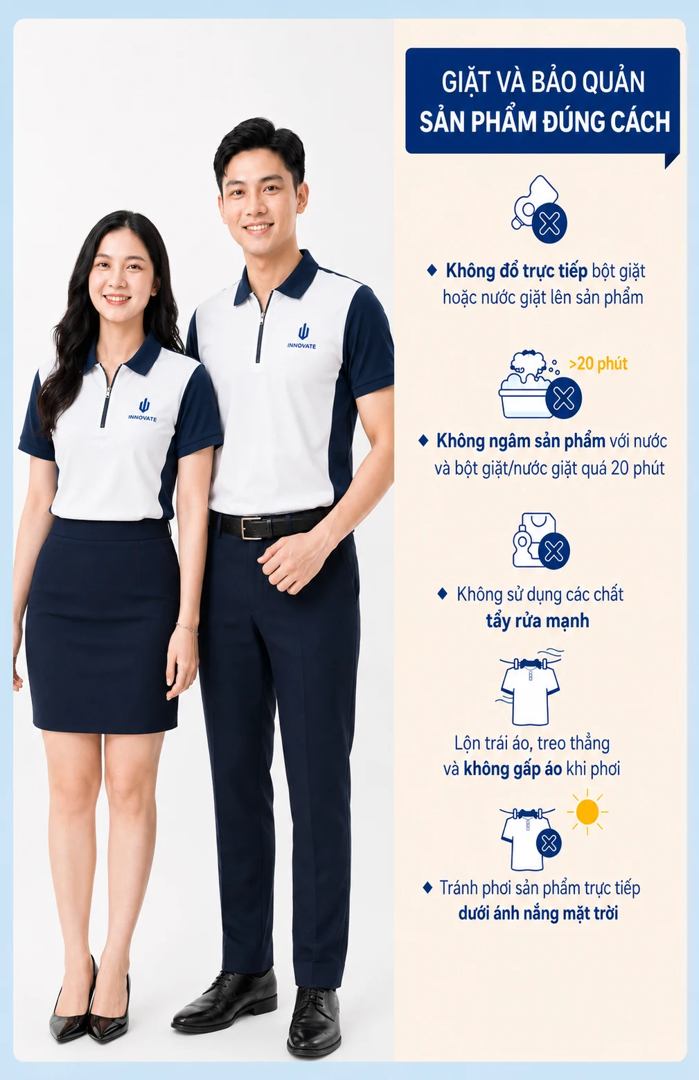 Áo polo cổ khóa kéo phối sườn