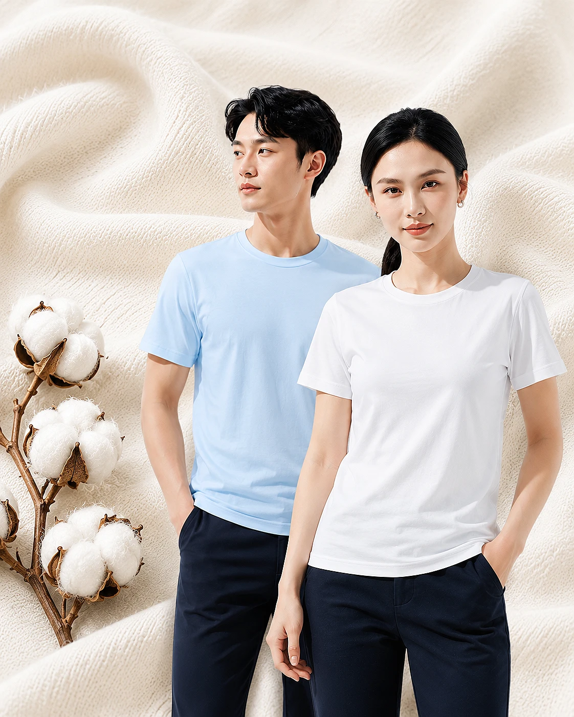 chất liệu vải cotton mịn