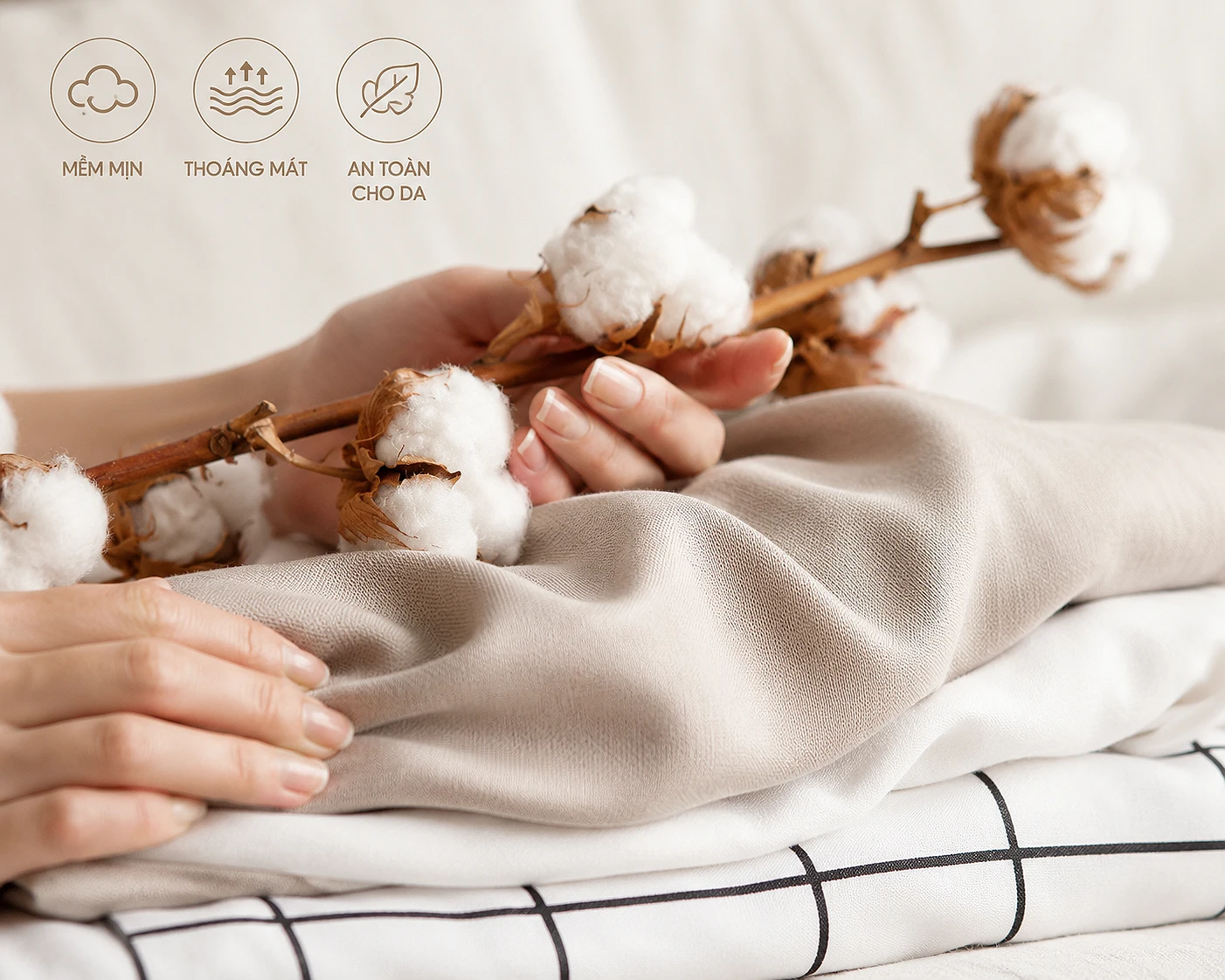 Chất liệu vải cottton mịn