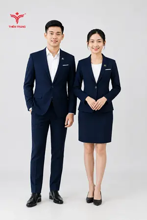 Alternative view of Đồng Phục Vest Quản Lý Nhà Hàng cổ chữ V cổ điển