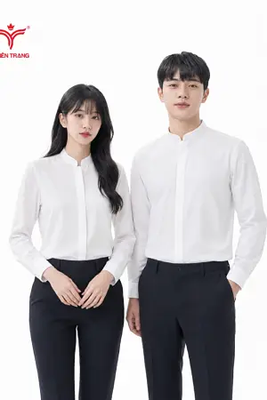 Đồng Phục Áo Sơ Mi Cổ Trụ