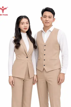 Đồng phục Ghile vest dáng dài, cổ ve lật (Notch Lapel)