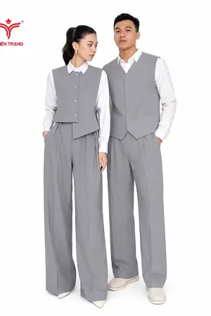 Alternative view of Set Ghile Công sở Cách tân (Minimalist Gilet Set)