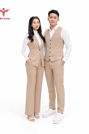 Alternative view of Đồng phục Ghile vest dáng dài, cổ ve lật (Notch Lapel)