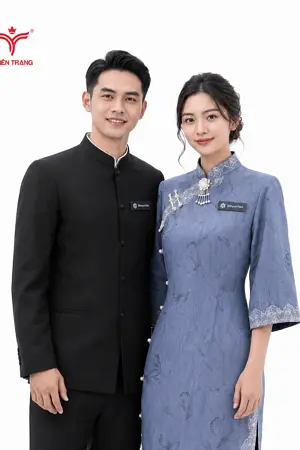 Đồng Phục sườn xám lễ tân nhà hàng trung hoa