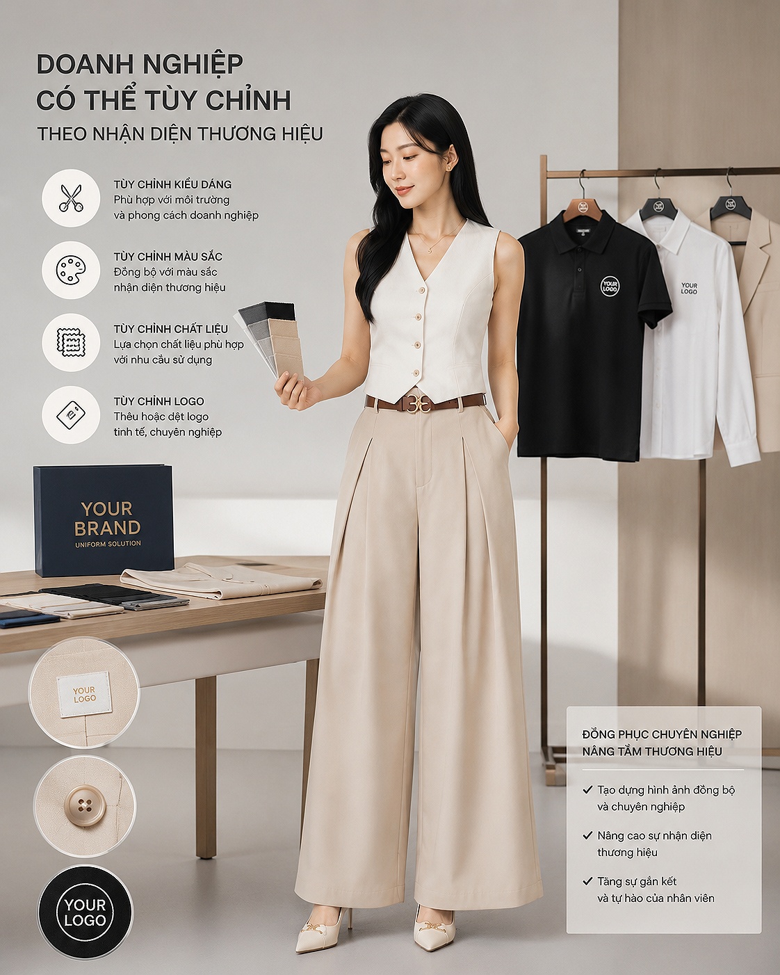 Doanh Nghiệp Có Thể Tùy Chỉnh Theo Nhận Diện Thương Hiệu