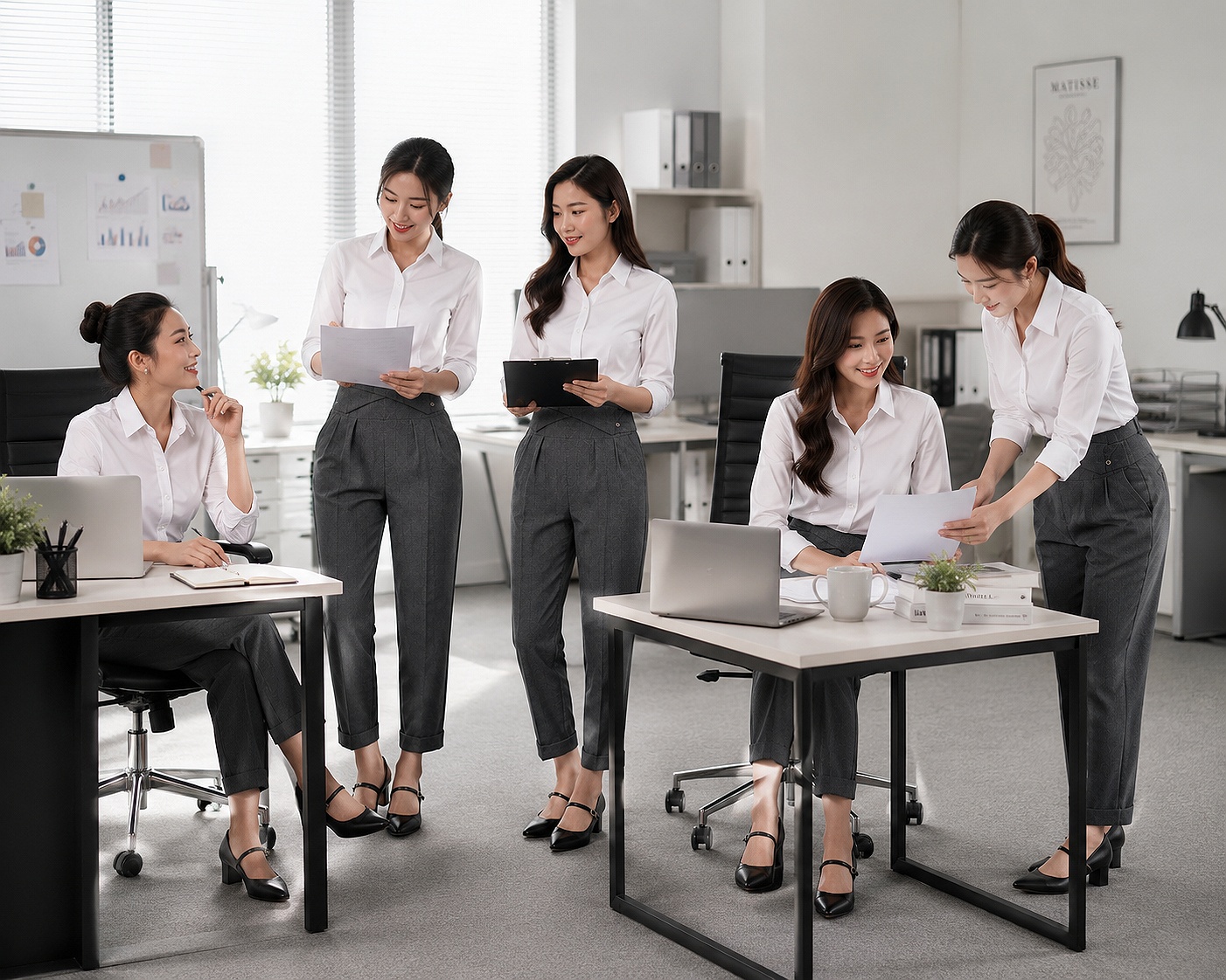 Vì Sao Đồng Phục Quần Tây Xếp Ly Xếp Gấu Được Nhiều Doanh Nghiệp Ưa Chuộng?