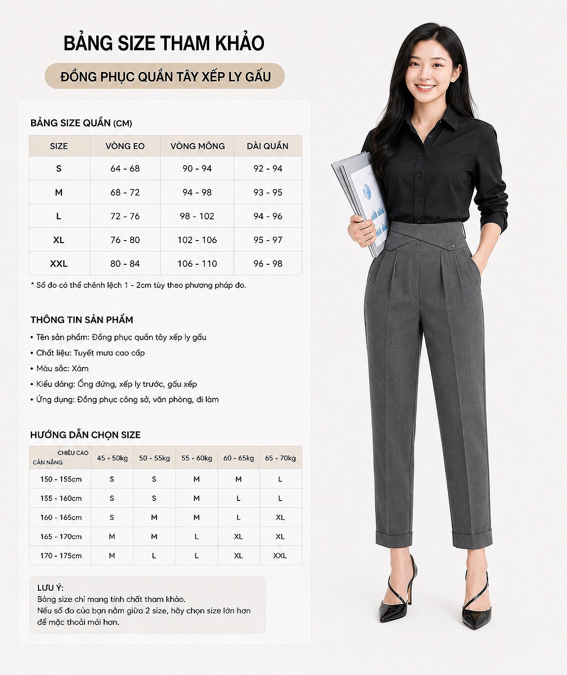 Bảng Size Tham Khảo