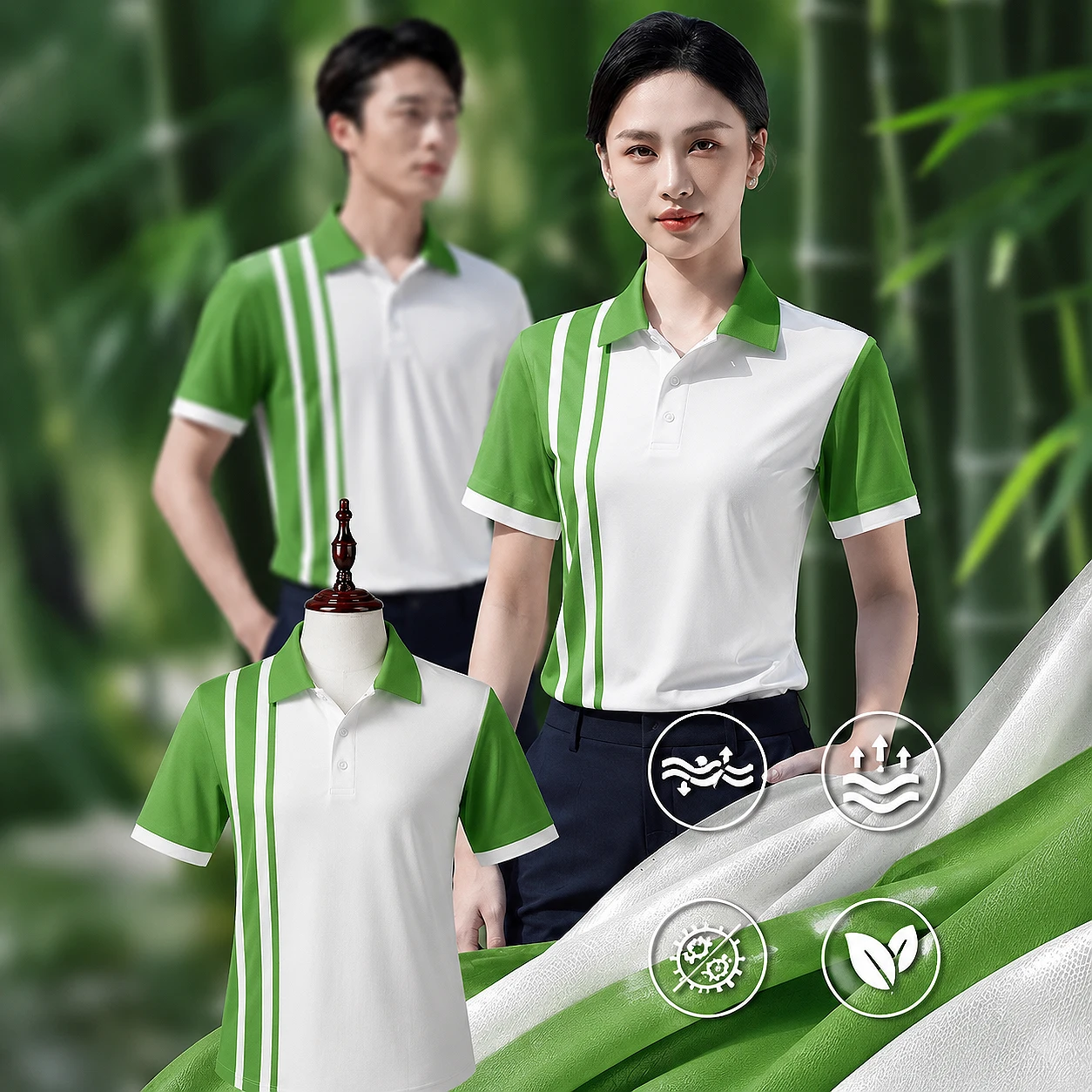 Đồng phục áo thun chất liệu vải bamboo