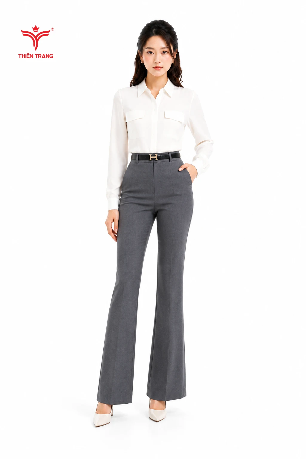 Đồng phục quần tây nữ dáng ôm cao cấp - Ảnh 2