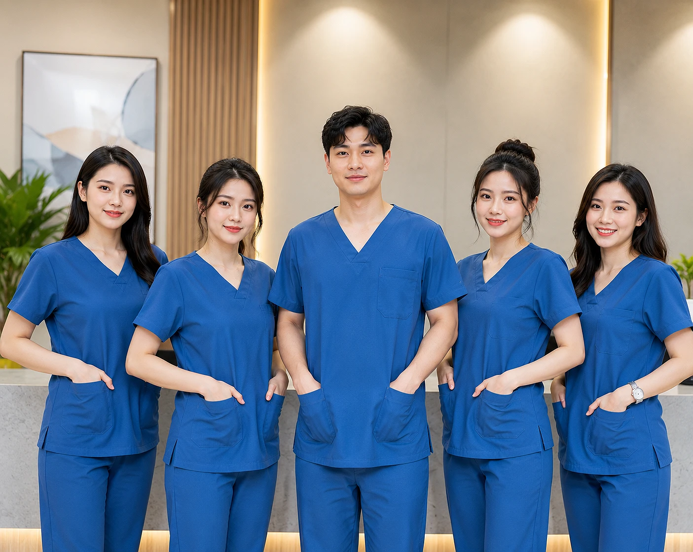 Đồng phục spa chuyên nghiệp chất liệu vải Cotton Lạnh Đồng phục spa chuyên nghiệp chất liệu vải Cotton Lạnh