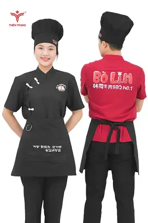 Alternative view of Đồng Phục Lễ Tân Nhà Hàng Hàn 02