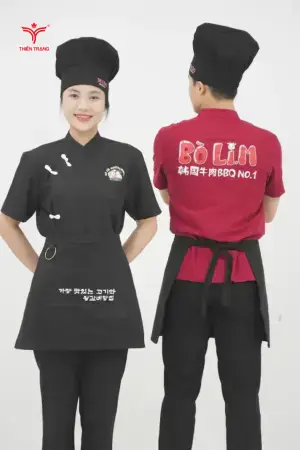 Alternative view of Đồng Phục Lễ Tân Nhà Hàng Hàn 02