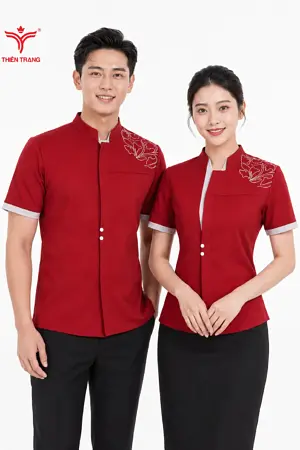 Đồng Phục Phục Vụ Nhà Hàng Phong Cách Trung Hoa Hiện Đại