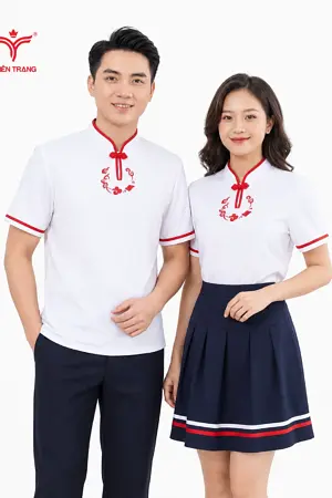 Đồng phục nhà hàng phong cách Trung Hoa cách tân hiện đại