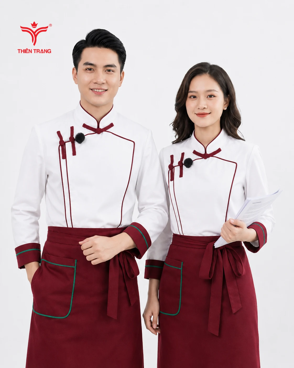 Đồng Phục Phục Vụ Bàn Tiệc Nhà Hàng Hoa Cao Cấp